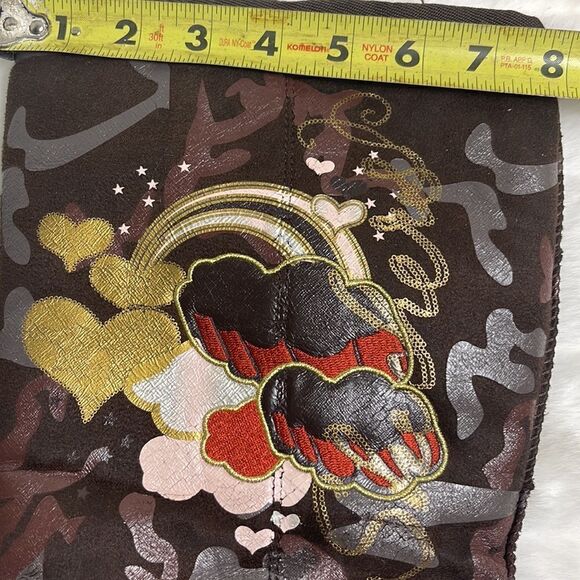 Skechers brown faux suede graphic design faux fur lining calf boots size… - Picture 11 of 12